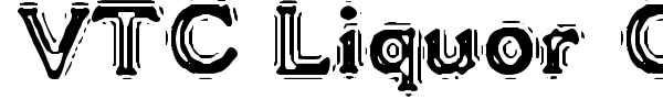 VTC Liquor Crystal Display font preview